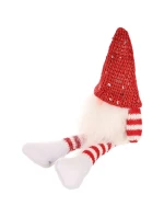 DEKORATIVNÍ TRPASLÍK SEDÍCÍ ČERVENÝ 13+10CM