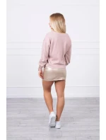 Sukně s ozdobnými jezdci béžová