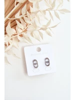 Oválné náušnice stříbrné