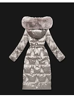 Dámská zimní bunda se stahovací šňůrkou v pase S'West light beige (B8522-46) Dámská zimní bunda se stahovací šňůrkou v pase S'West light beige (B8522-46)