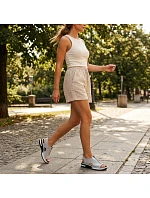Pohodlné nazouvací sandály Rieker W RKR686 metallic Pohodlné nazouvací sandály Rieker W RKR686 metallic