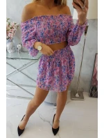 Fialová květinová sada Fialová květinová sada