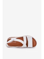 Dámské Kožené Sandály Na Suchý Zip Maciejka L6848-11 Bílé