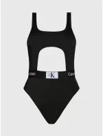 Dámské jednodílné plavky KW0KW02357 BEH černé - Calvin Klein