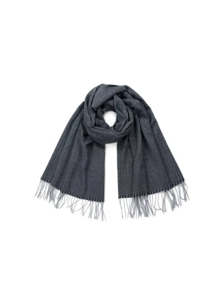 Šála 19508 zimní Cik-cak tmavě šedá - Art of Polo