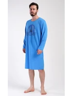 Pánská noční košile s dlouhým rukávem Jachting