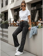 Dámské džíny s vysokým pasem šedé FashionStreet UY2991