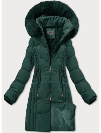 Tmavě zelená zimní bunda s odepínací kapucí S'west (R8199-10) Tmavě zelená zimní bunda s odepínací kapucí S'west (R8199-10)