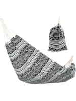 ZAHRADNÍ HAMMAK 1 OSOBA 200x100 cm ETNO S PŘIKRÝVKOU 1063980