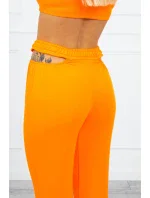Sada s blůzou nahoře oranžová neonová