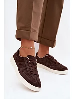 Sneakersy z veluru Vinceza 95400 Čokoládové