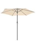 ZAHRADNÍ SLUNEČNÍK 300 CM SKLÁDACÍ BÉŽOVÝ