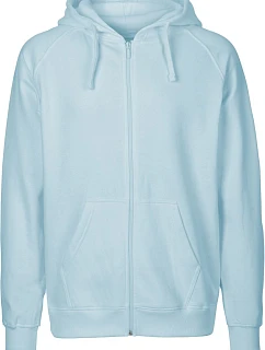 Neutral O 63301 Pánská mikina s kapucí z bio bavlny 77.6331 light blue