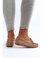 Klasické Dámské Mokasíny Zamszové Hnědé Glimris Klasické Dámské Mokasíny Zamszové Hnědé Glimris