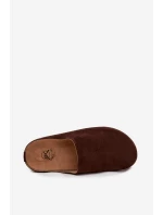 Dámské pantofle na platformě čokoládové Sylviane Dámské pantofle na platformě čokoládové Sylviane