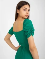 LK SK 508684 šaty.21X tmavě zelená