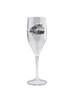 Personalizovaná nerozbitná prosecco sklenice s barevnou skvrnou Personalizovaná nerozbitná prosecco sklenice s barevnou skvrnou