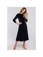 Dámské šaty M557 Tmavě modrá - MOE Dámské šaty M557 Tmavě modrá - MOE