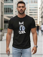 Pánské tričko Stay COOL s potiskem černá FashionStreet NX5018R