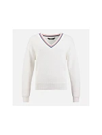 Dámský svetr ROSSIGNOL W Knitted V Neck, bílý Dámský svetr ROSSIGNOL W Knitted V Neck, bílý