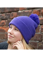 Result Headwear RC 028X Pletená čepice s bambulí 28.028X red