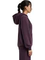 Build your Brand BY 289 Dámská oversize mikina s kapucí "Fluffy" 56.0289 heather grey
