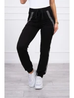 Bavlněné kalhoty cargo černé Bavlněné kalhoty cargo černé