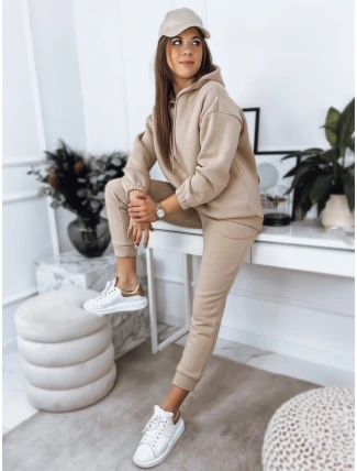 KSENIIA PREMIUM dámská tepláková souprava ve světle béžové barvě FashionStreet AY0784