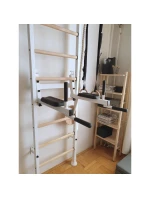 GYMNASTICKÝ BAR GYNASTICKÉ RUCE DĚTSKÉ PŘÍSLUŠENSTVÍ MATERIÁL BÍLÁ LAVY 413 dětské