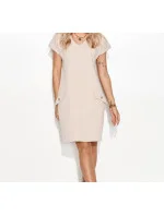 Denní šaty M730 - Makadamia