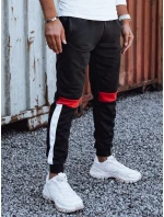 Pánské tepláky se stahovací šňůrkou černé FashionStreet UX4448