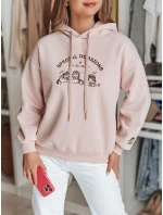 Dámská mikina nadměrné velikosti SPECIAL KITTY růžová FashionStreet BY1511 Dámská mikina nadměrné velikosti SPECIAL KITTY růžová FashionStreet BY1511