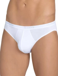 Pánské slipy men Basic Mini 2P - WHITE - bílé 0003 - SLOGGI