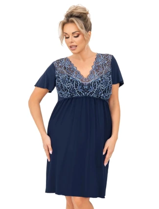 Noční košile Melania blue plus - Donna