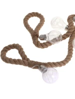 30 LED SVĚTELNÁ HADICE 280 CM TEPLÁ BÍLÁ JUTA