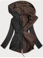 Hnědo-černá oboustranná dámská bunda (W506) - Goodlooking