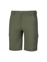 Pánské šortky Loop 1/2 92800331399 Tmavě olivová - Hi-tec