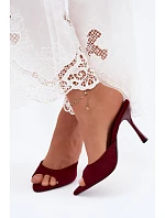 Klapky na podpatku model 228980 Step in style Klapky na podpatku model 228980 Step in style