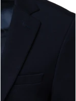 Pánské jednořadové sako v tmavě modré barvě FashionStreet MX0632 Pánské jednořadové sako v tmavě modré barvě FashionStreet MX0632