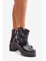 Dámské Kožené Boty Na Zip 3435 Lewski Černé