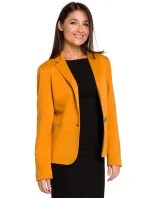 S154 Blejzr s jedním knoflíkem - béžový