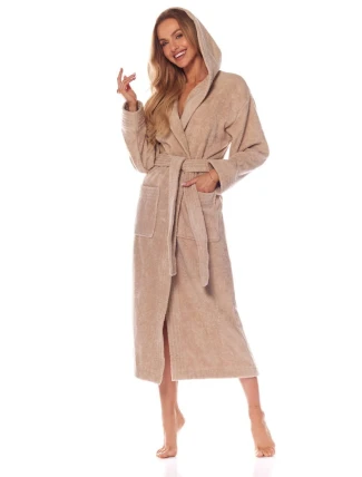 Dámský župan L&L 2102 dlouhý 4XL