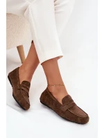 Dámské loafersy mokasíny s plochou podrážkou Roseline – tmavě zelené Dámské loafersy mokasíny s plochou podrážkou Roseline – tmavě zelené