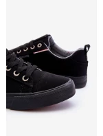 Pánské nízké Materiál tenisky Big Star KK174002 Černá Pánské nízké Materiál tenisky Big Star KK174002 Černá
