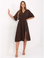 Šaty MI SK 121008.84 tmavě hnědé Šaty MI SK 121008.84 tmavě hnědé