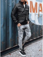 Pánská přechodná prošívaná bunda černá FashionStreet TX3270z