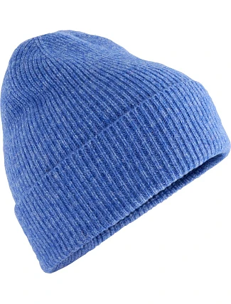 Beechfield B 388 Pletená čepice "Wool Blend" 53.0388 blue marl