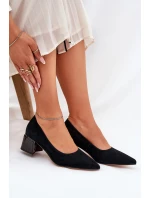 Semišové Hladké Lodičky S Špičatými Špičkami Černé Vinceza 66736 Semišové Hladké Lodičky S Špičatými Špičkami Černé Vinceza 66736
