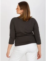 Dámská halenka RV BZ 8454.20P tmavá khaki - FPrice