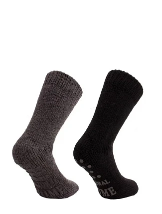 Pánské domácí ponožky 21460 šedé - WiK